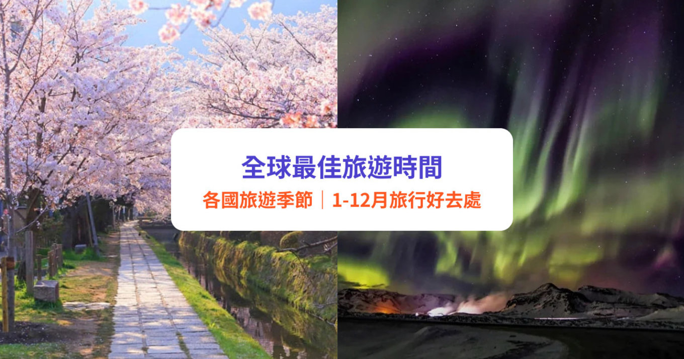 全球最佳旅遊時間｜全球國家最適合旅遊季節大公開！日韓台泰歐美幾月去最好？附1-12月旅行好去處推薦