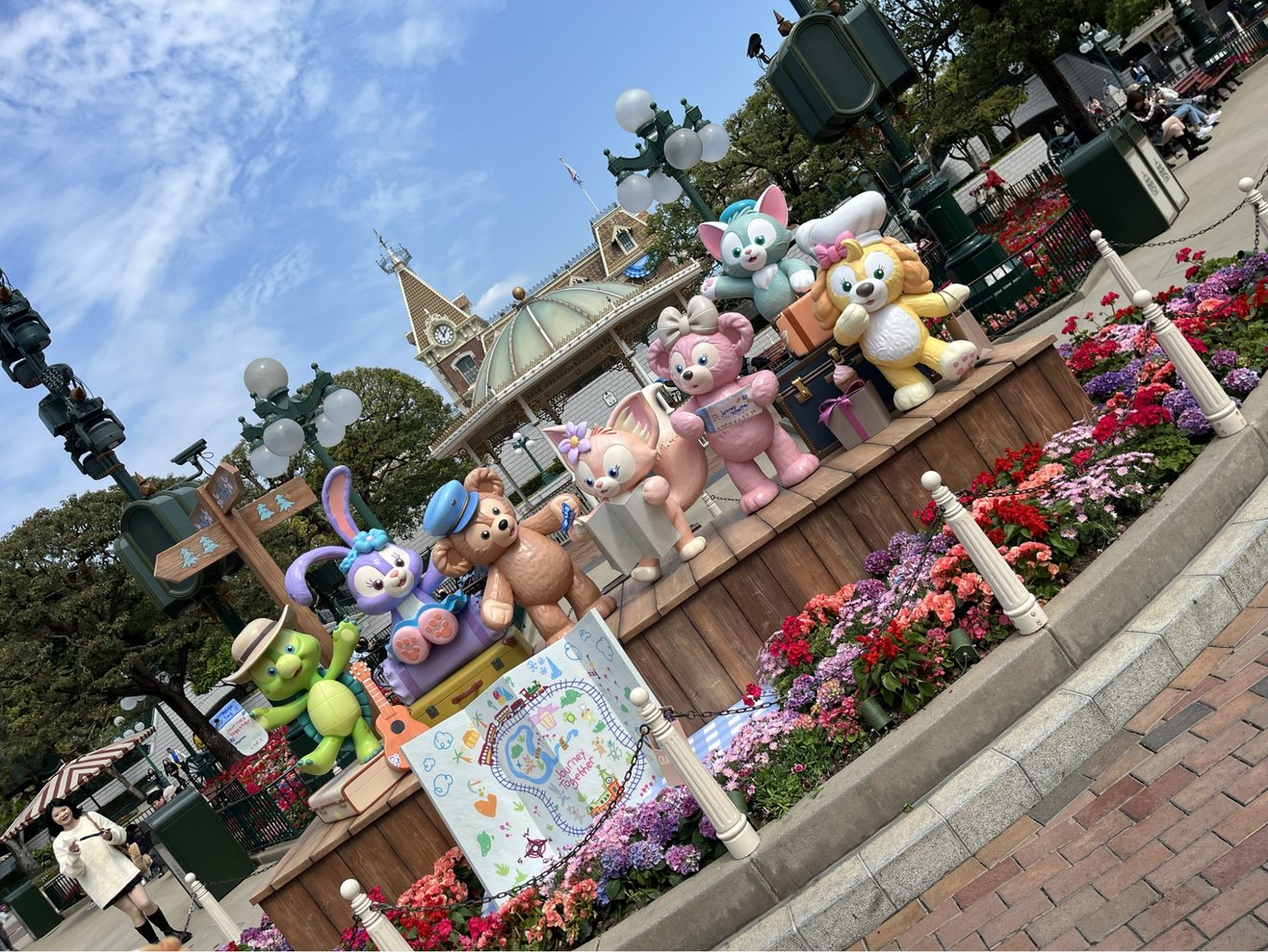 香港ディズニーランド Duffy and Friends Play Daysに今年も参加！　ダッフィーフレンズ　花壇