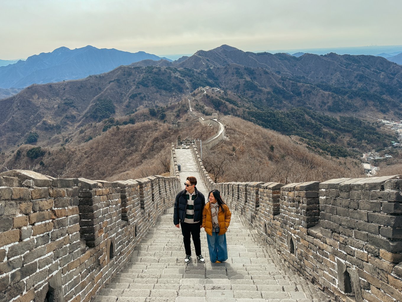 Mutianyu Great Wall of China Beijing - View from Tower 6