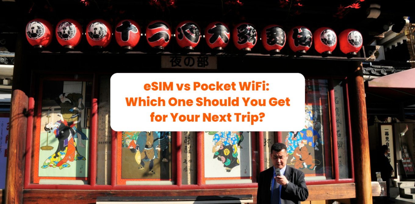 man with phone traveling