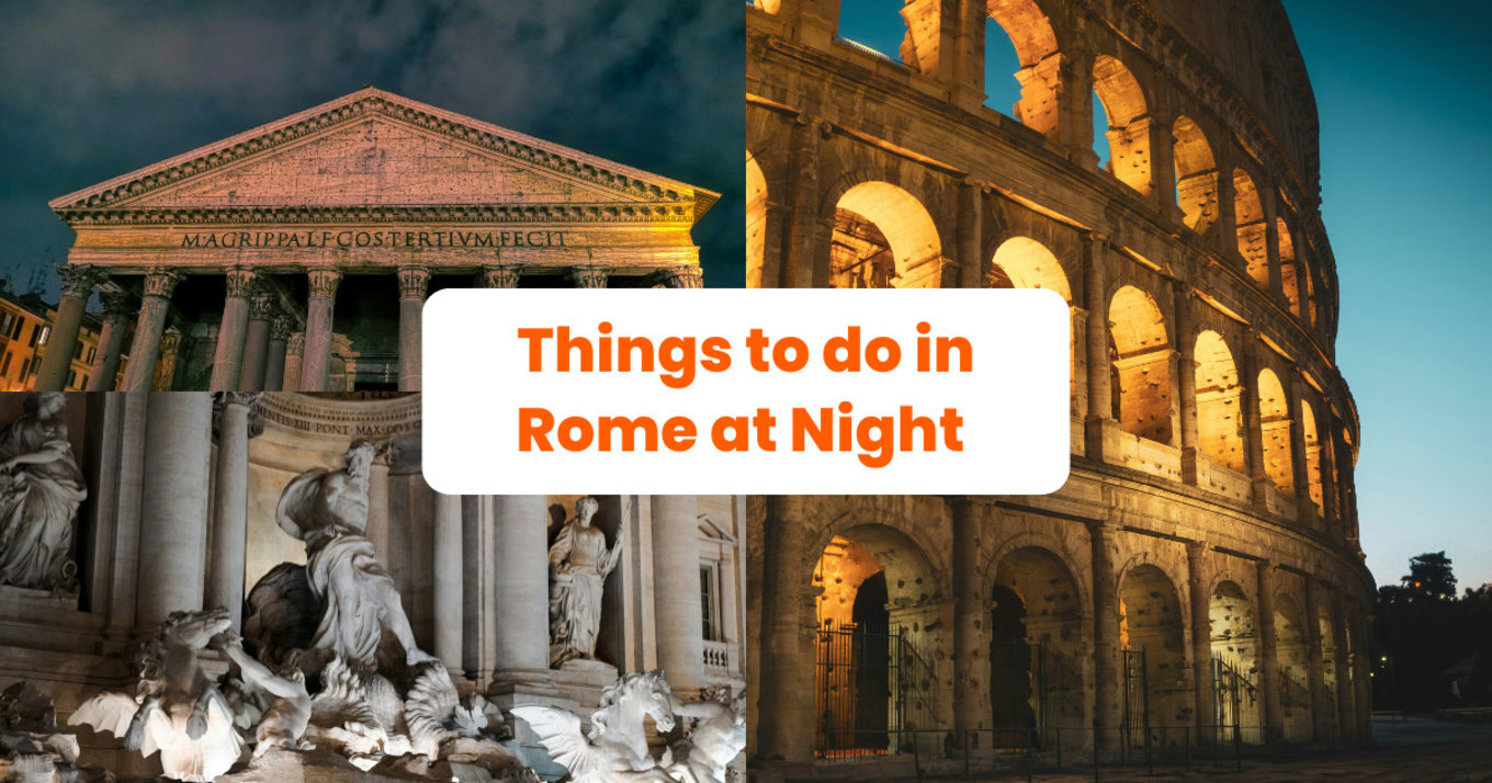 rome at night - TTD in Rome Banner