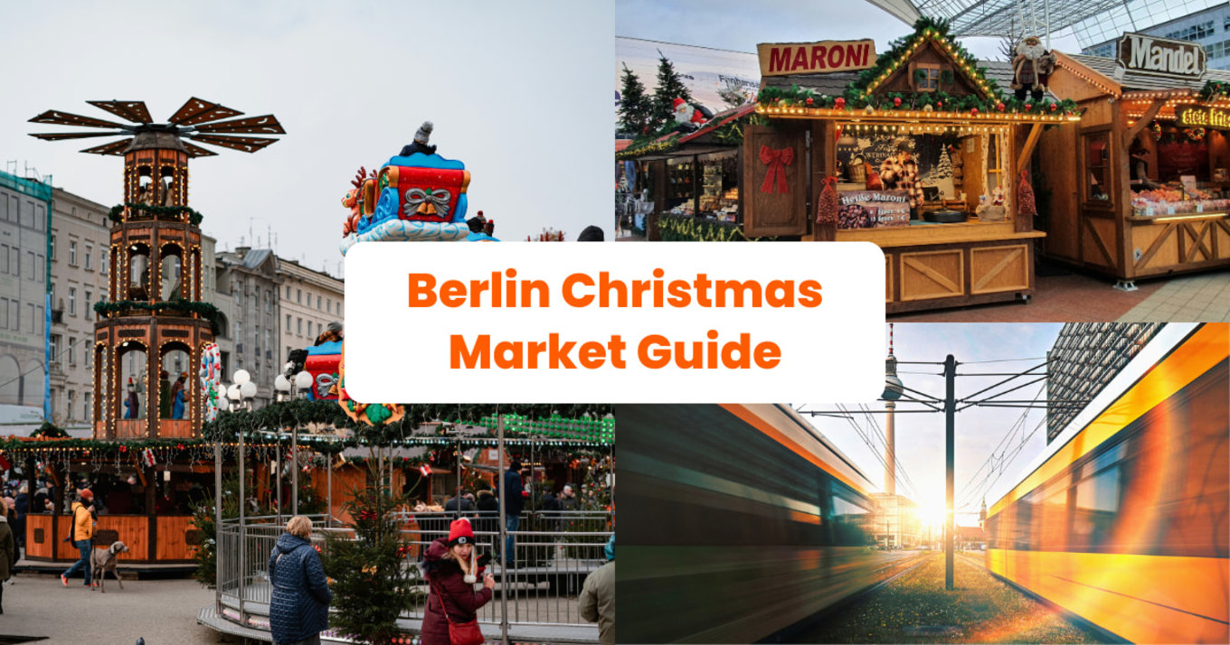 berlin christmas market - collage of christmas markets in berlin with title of the article in the middle