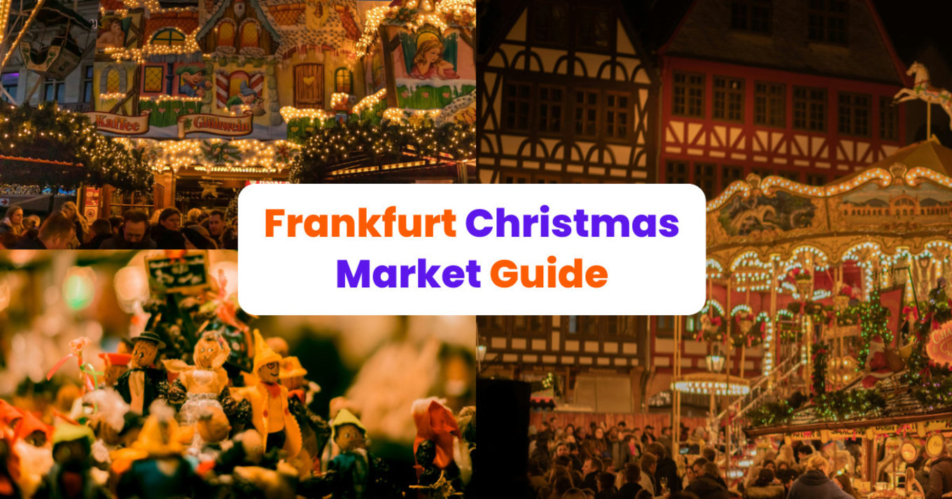 collage of photos of frankfurt christmas markets