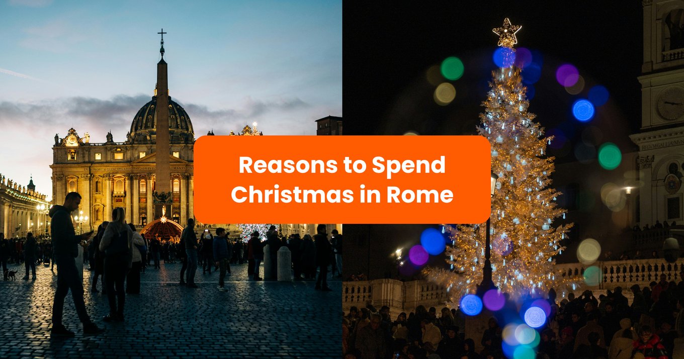 Banner for Reasons why you should spend Christmas in Rome blog