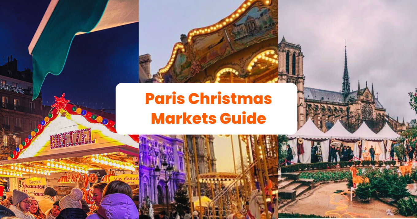 collage of paris christmas markets