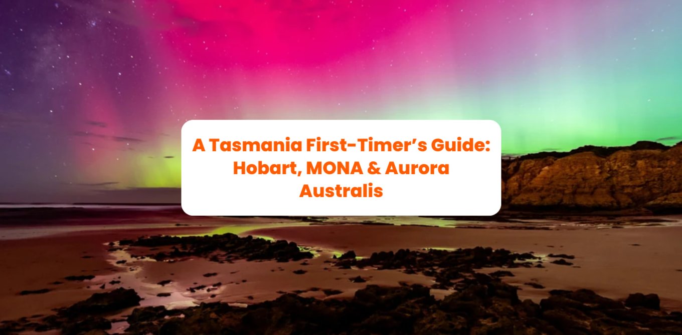 aurora australis in the background of a tasmania klooker stories header 