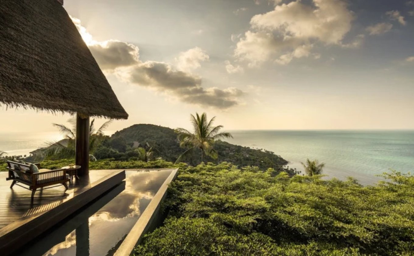 A view of the Gulf of Thailand from the Four Seasons Resort Koh Samui