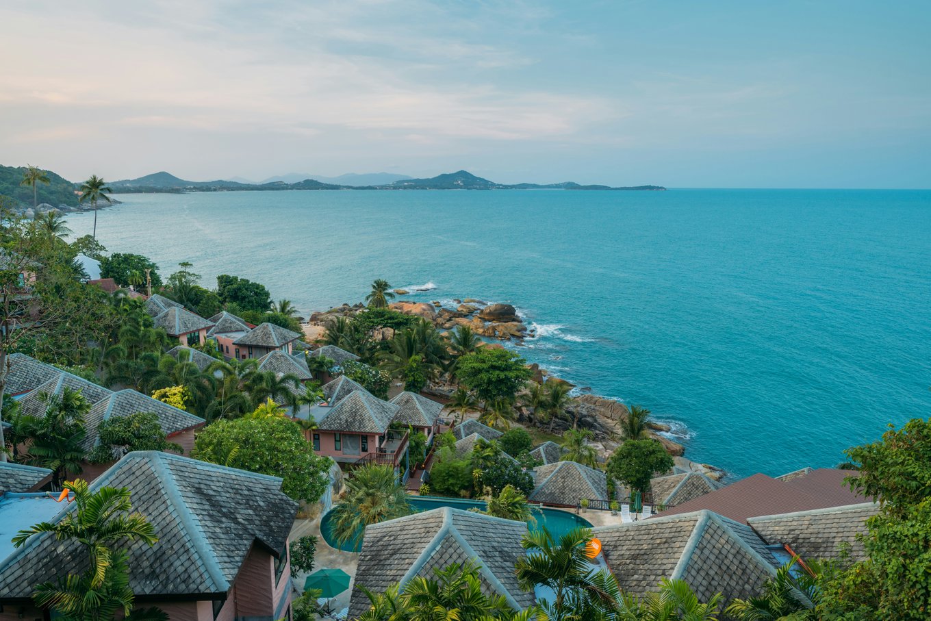 Resort by the beach in Koh Samui