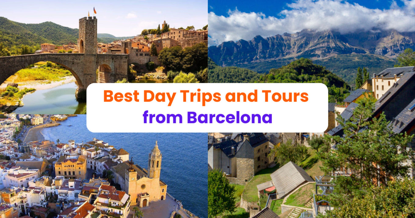 header image for klook barcelona day trips and tours with Sitges, Andorra, and Besalu, Spain