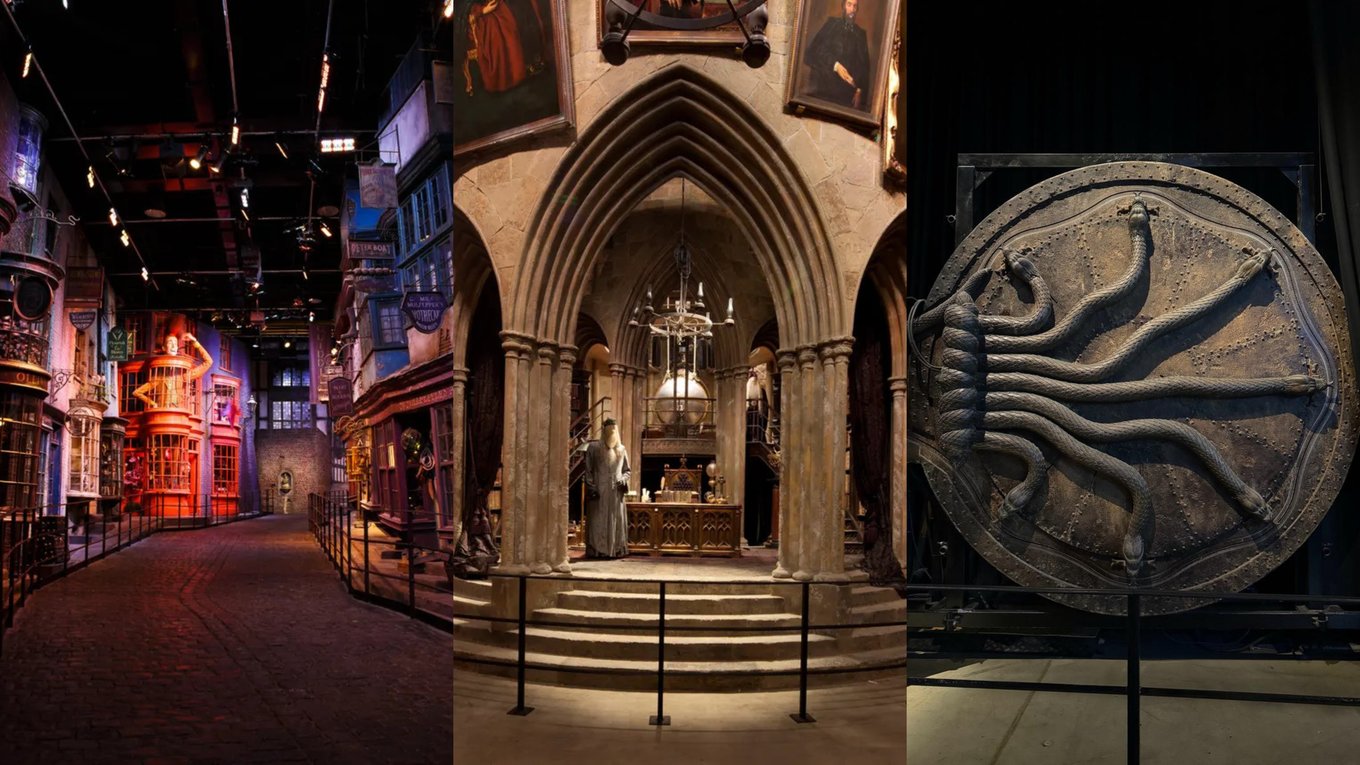 Diagon Alley, Dumbledore’s Office, and Chamber of Secrets door
