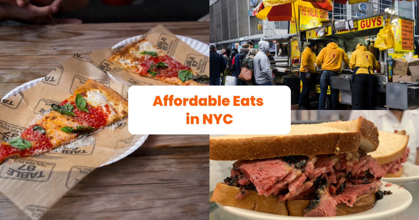 Affordable eats in NYC blog banner