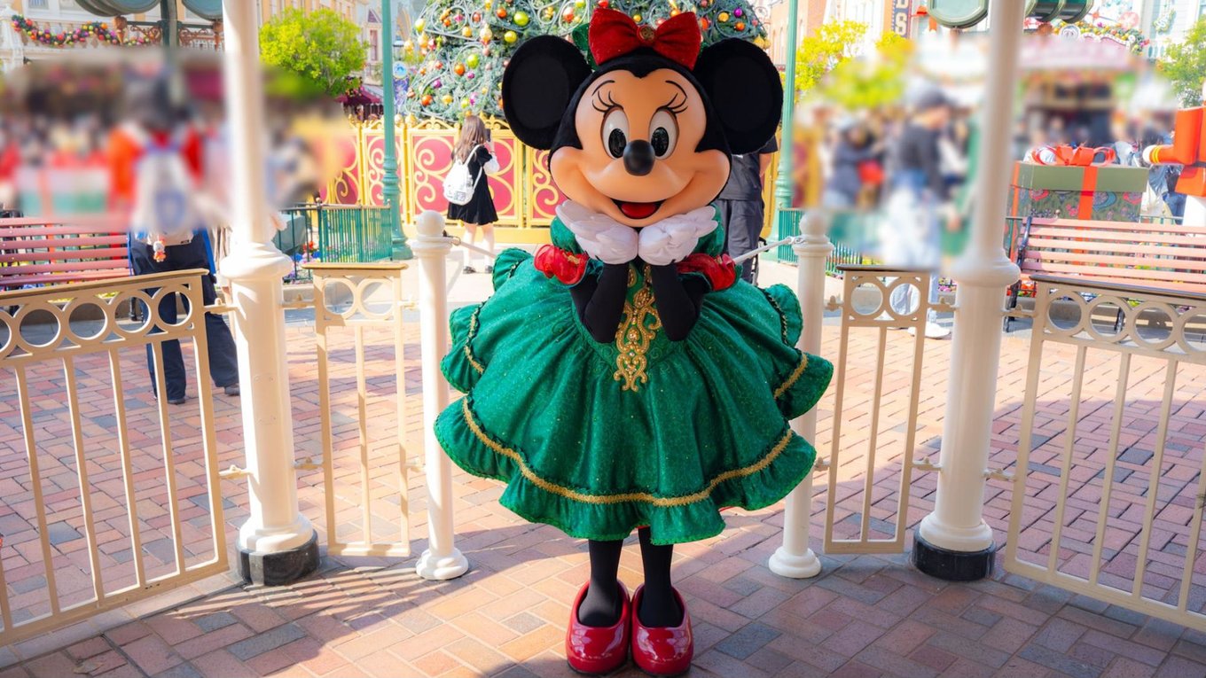 20周年の香港ディズニーランドのクリスマスへ！　ミニー