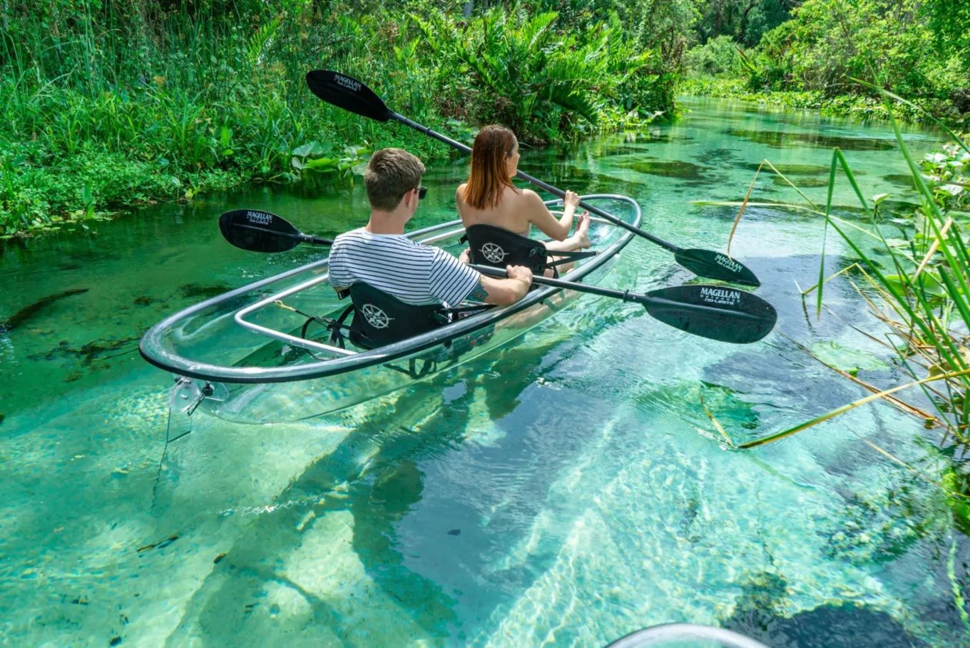 Crystal kayak ride at Rock Springs Run State Reserve