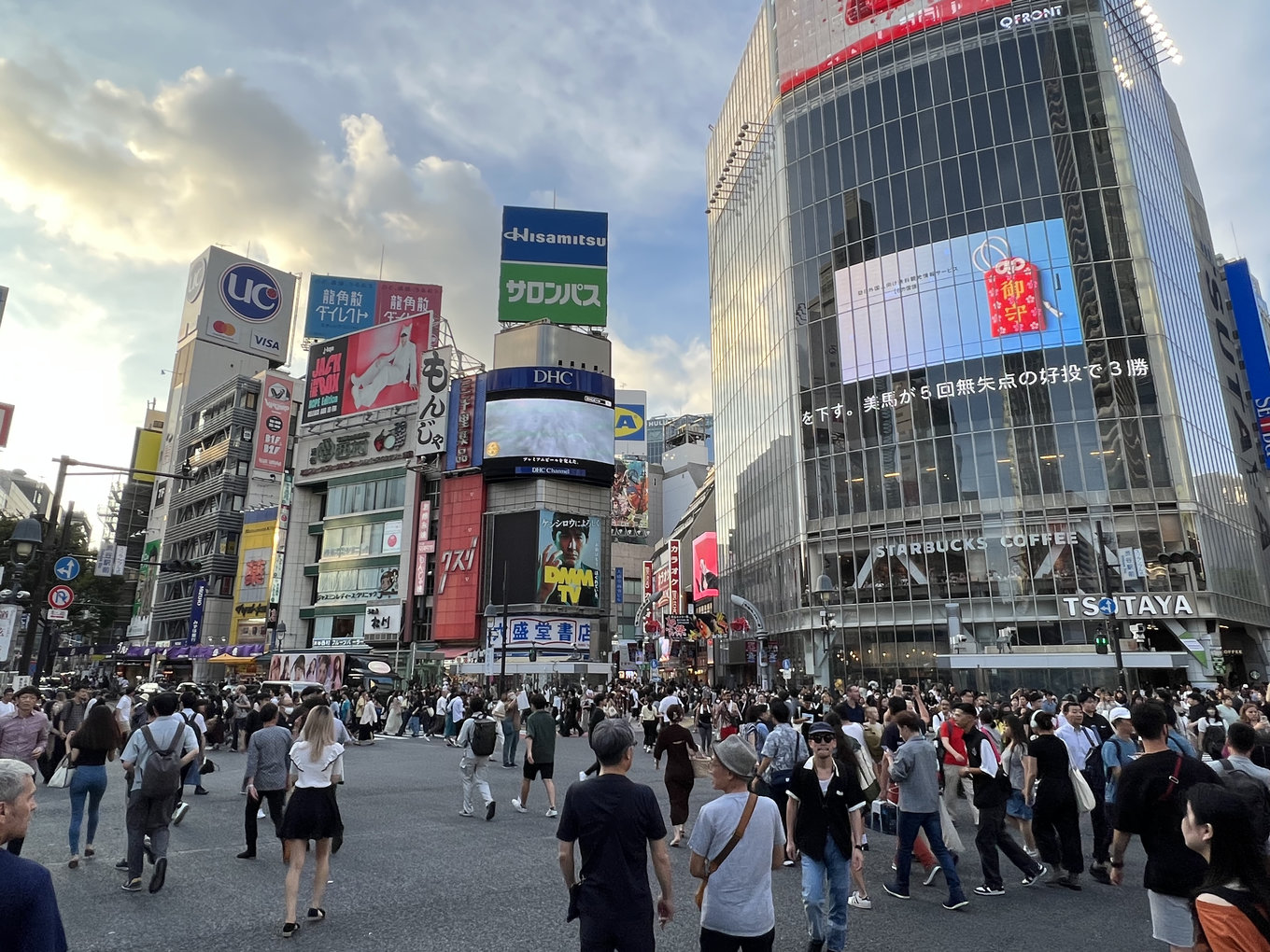 Shibuya crossing in the morning