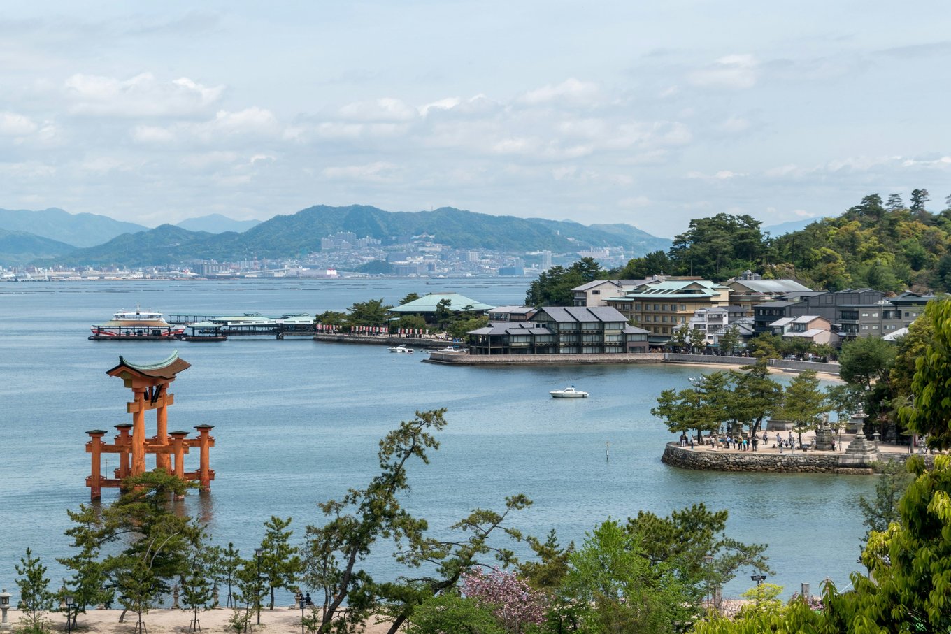 Aerial view of Miyajima Island