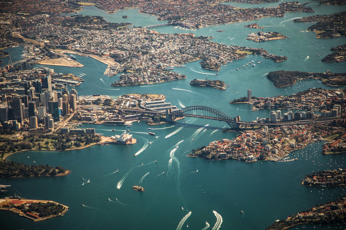 Bird's-eye view of Sydney, Australia