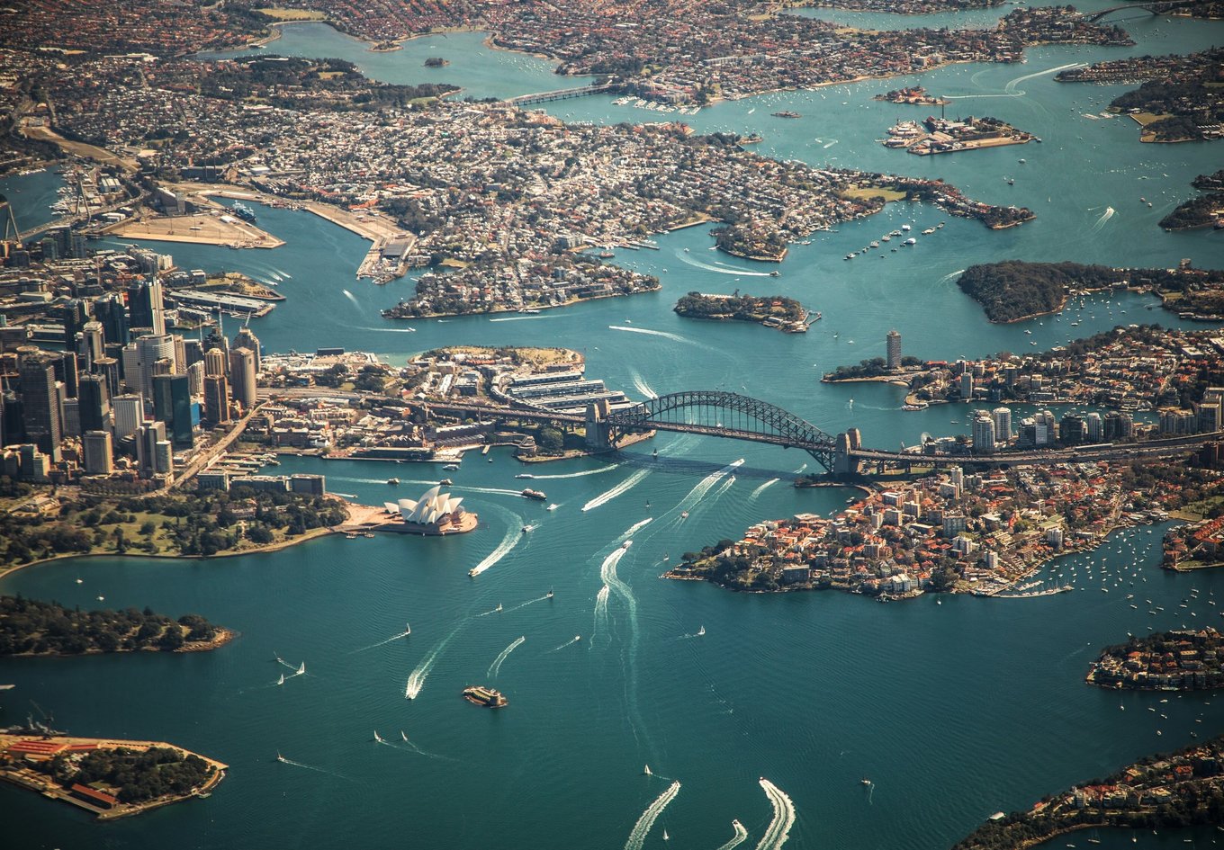 Aerial view of Sydney, Australia