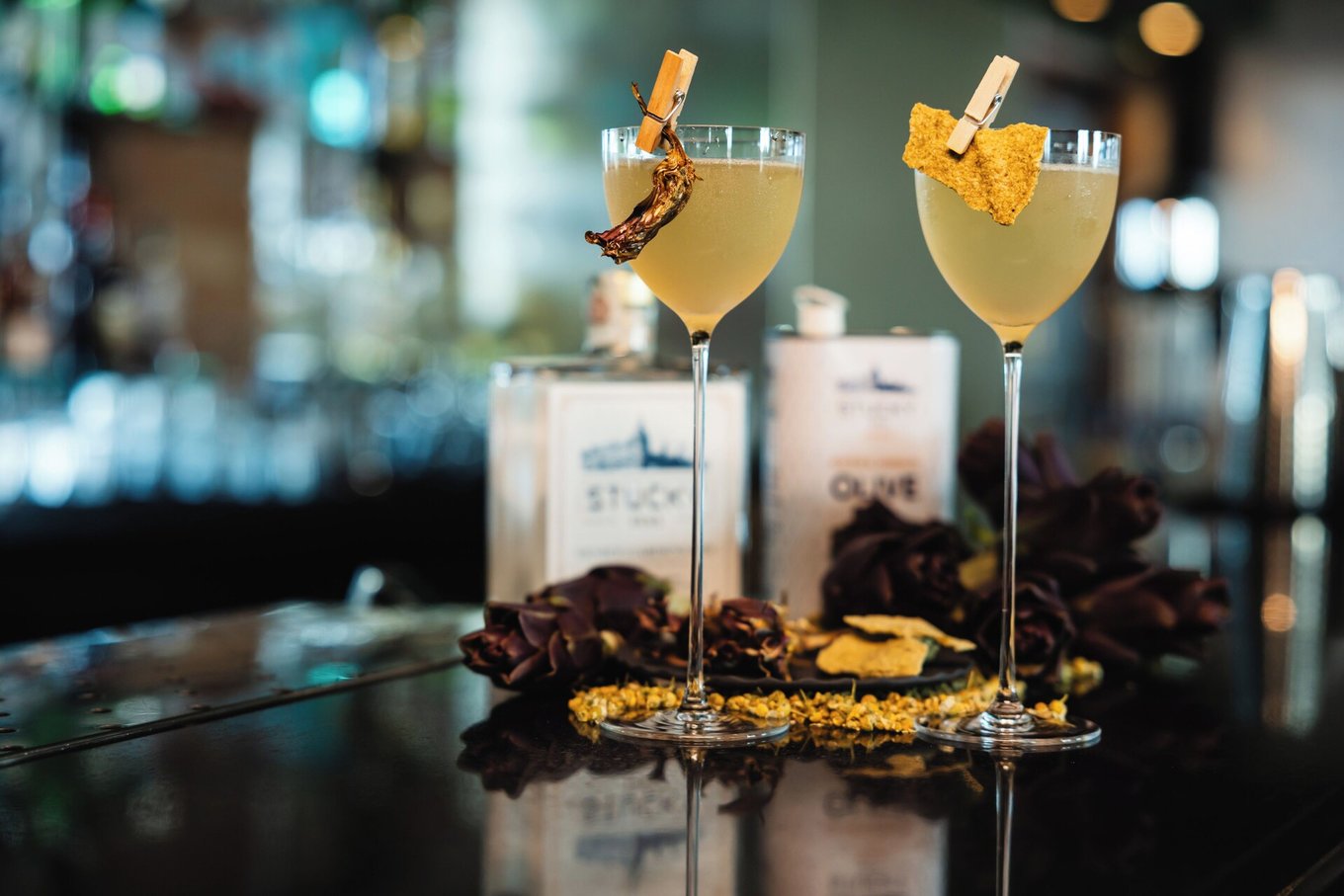 Cocktails at Skyline Rooftop Bar