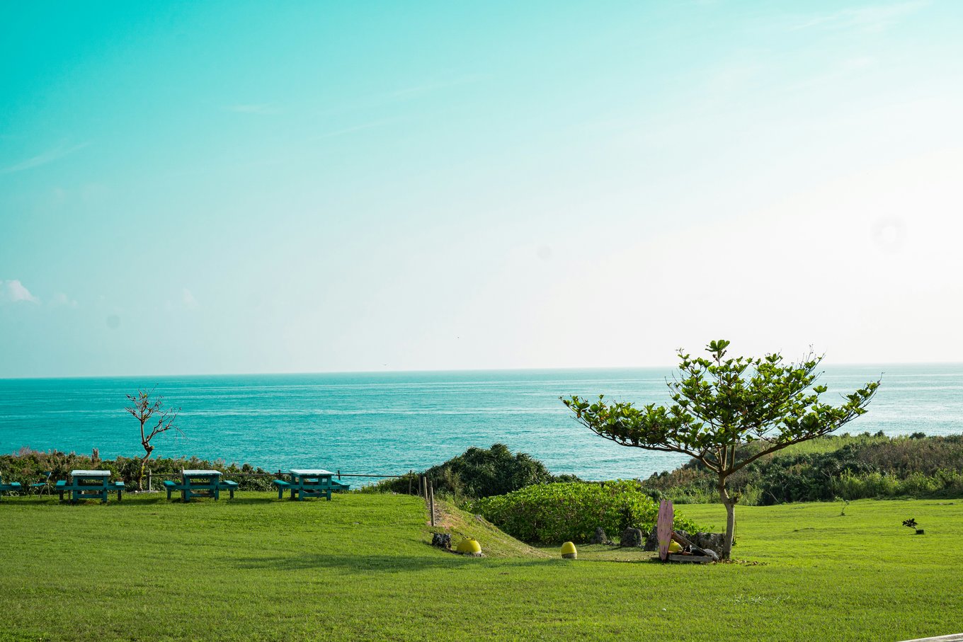 A peaceful seaside park in Okinawa