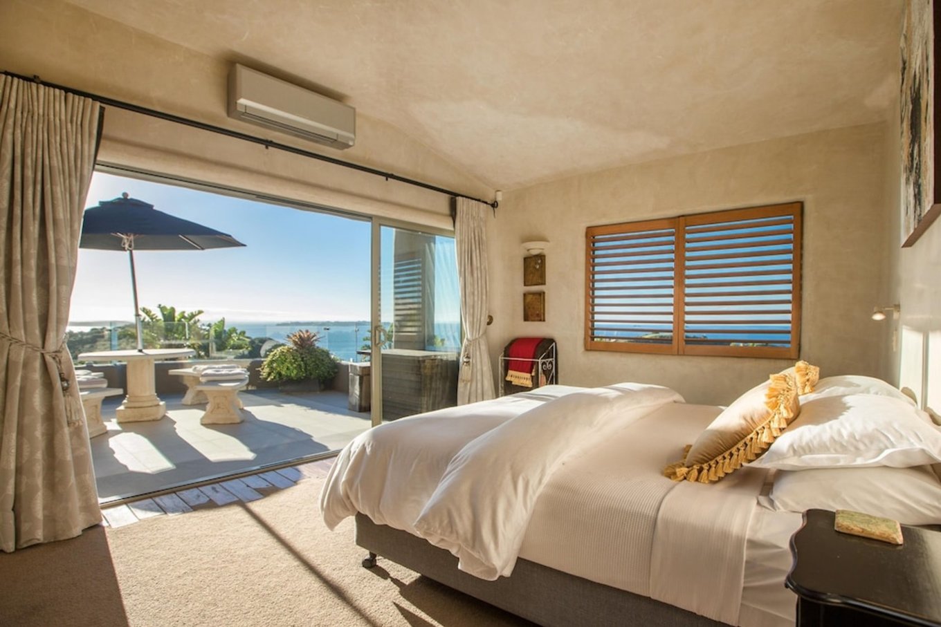 Private terrace with your Delamore Lodge room