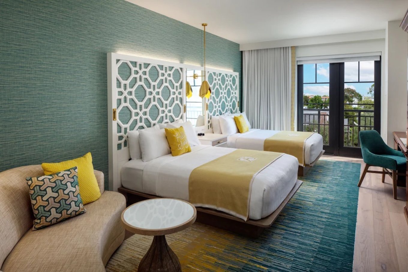 The Alfond Inn elegant boutique hotel room in Winter Park near Park Avenue Orlando