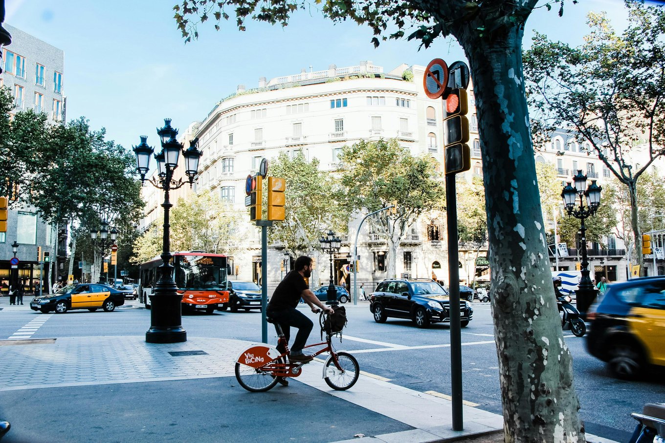 Eixample district of Barcelona, Spain
