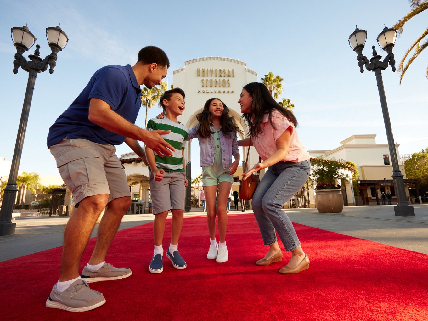 Family time in Universal Studios Hollywood