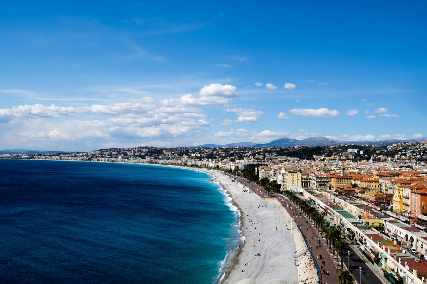 Aerial view of Nice, France