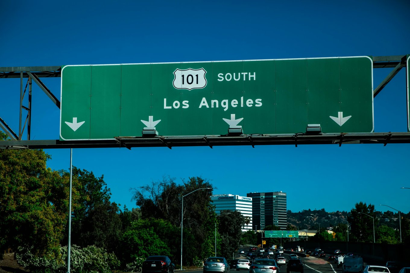 Los Angeles road sign