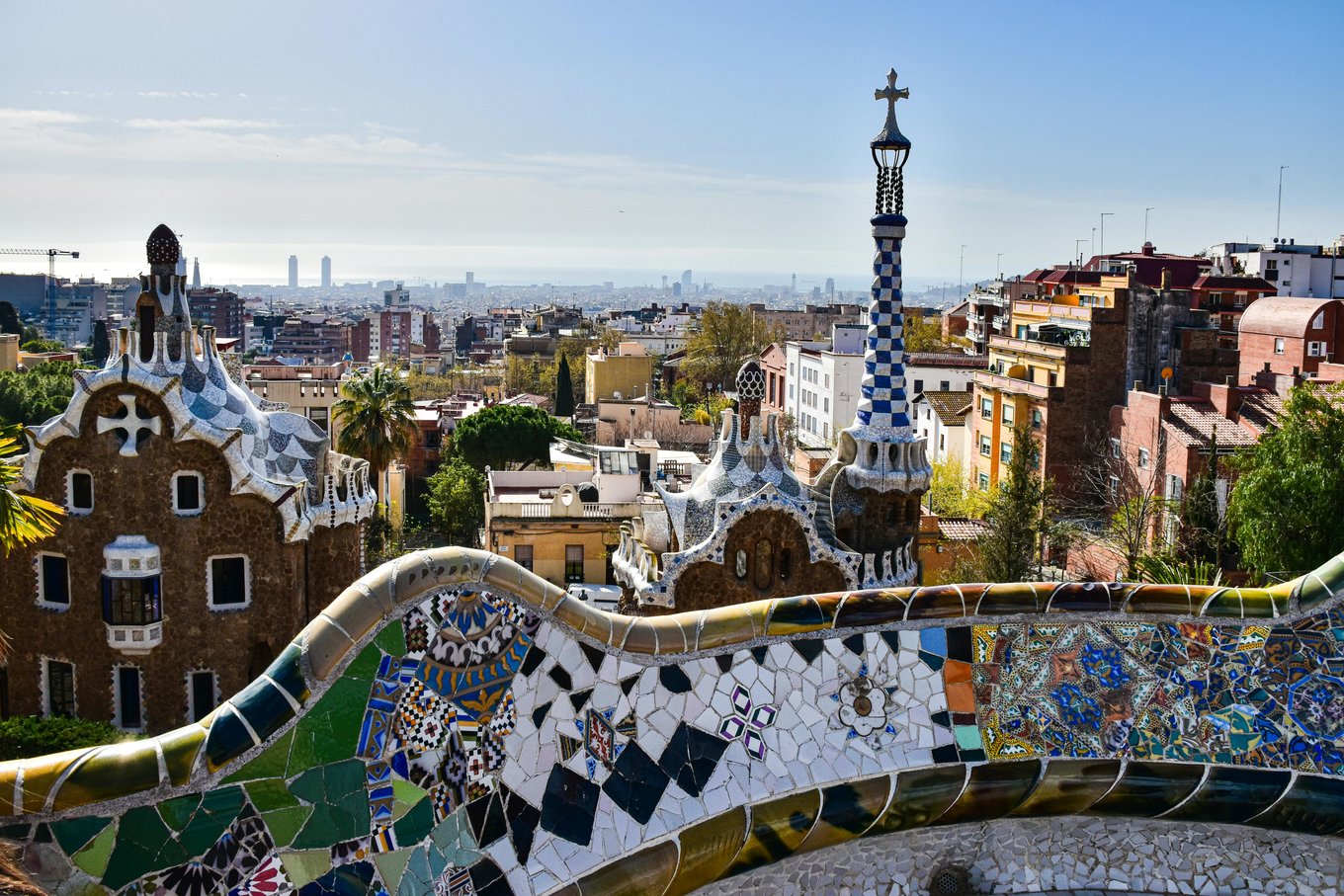 Gaudí's iconic mosaic architecture in Park Güell | Photo Credits: AXP Photography on Pexels