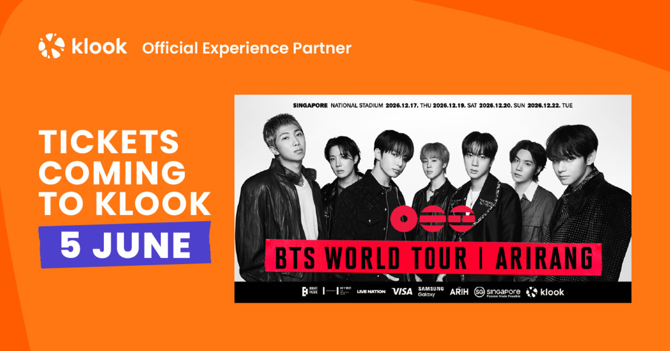 BTS World Tour Arirang SG Banner Photo