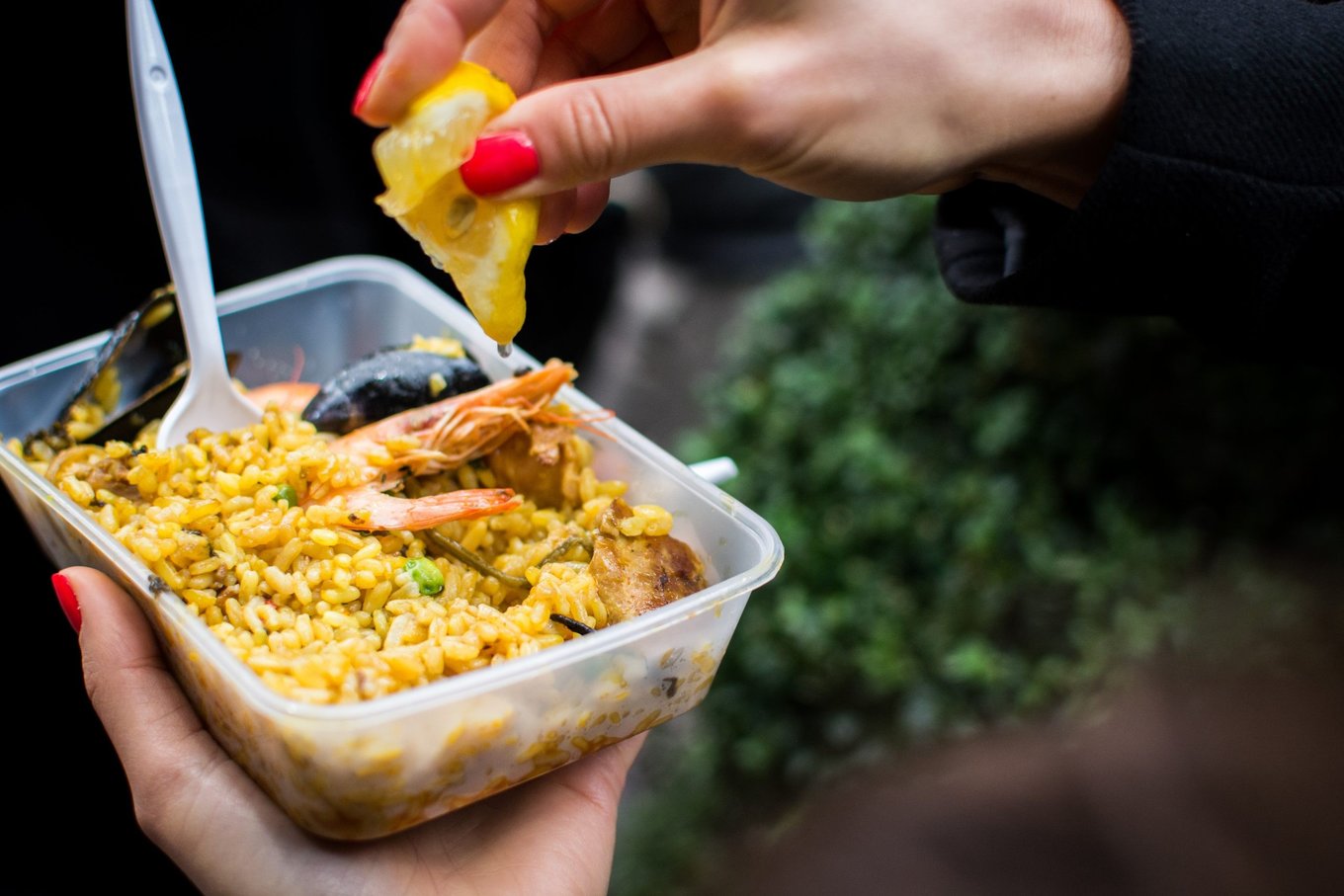Seafood paella with prawns and mussels | Photo Credit: Flickr