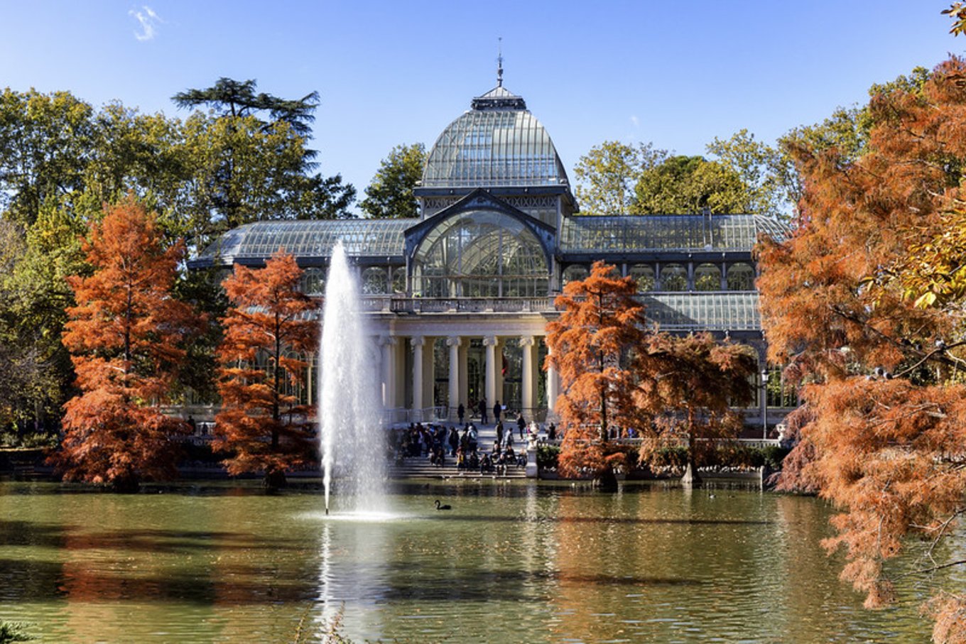 The Palacio de Cristal in Madrid during autumn | Photo by vpogarcia on Flickr