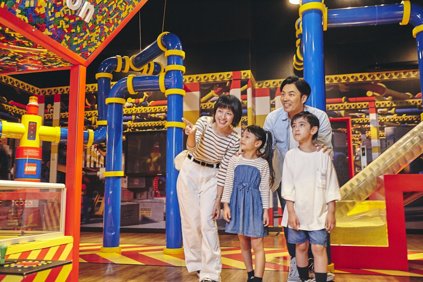 Family visiting Legoland Discovery Centre Tokyo