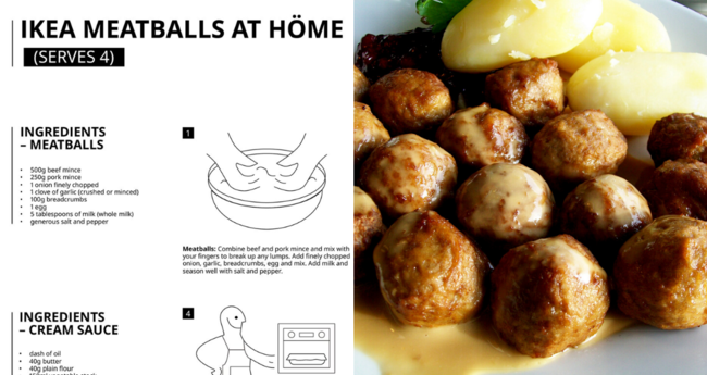 IKEA Swedish Meatballs with Cream Sauce Recipe – FOOD is Four Letter Word