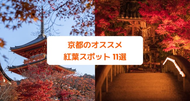 2023年 京都の紅葉見頃はいつ？名所や穴場、ライトアップなどおすすめ