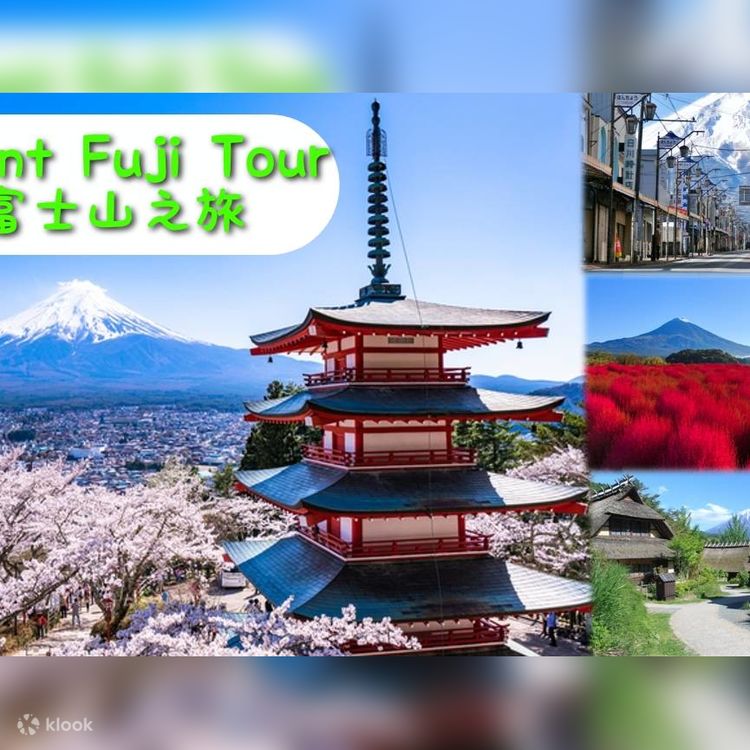 富士山・五重塔・河口湖 桜日帰りツアーの予約（新宿発） | Klook
