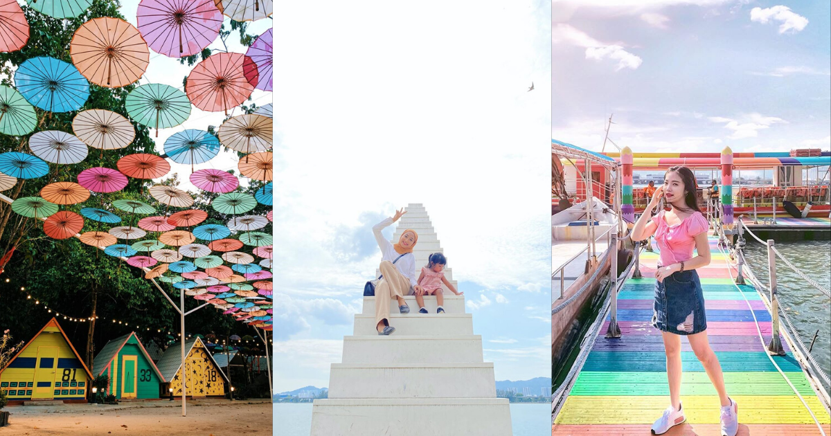 【槟城景点】隐藏胜地:拥有梦幻天梯和彩虹桥的Pulau Jerejak 🌈