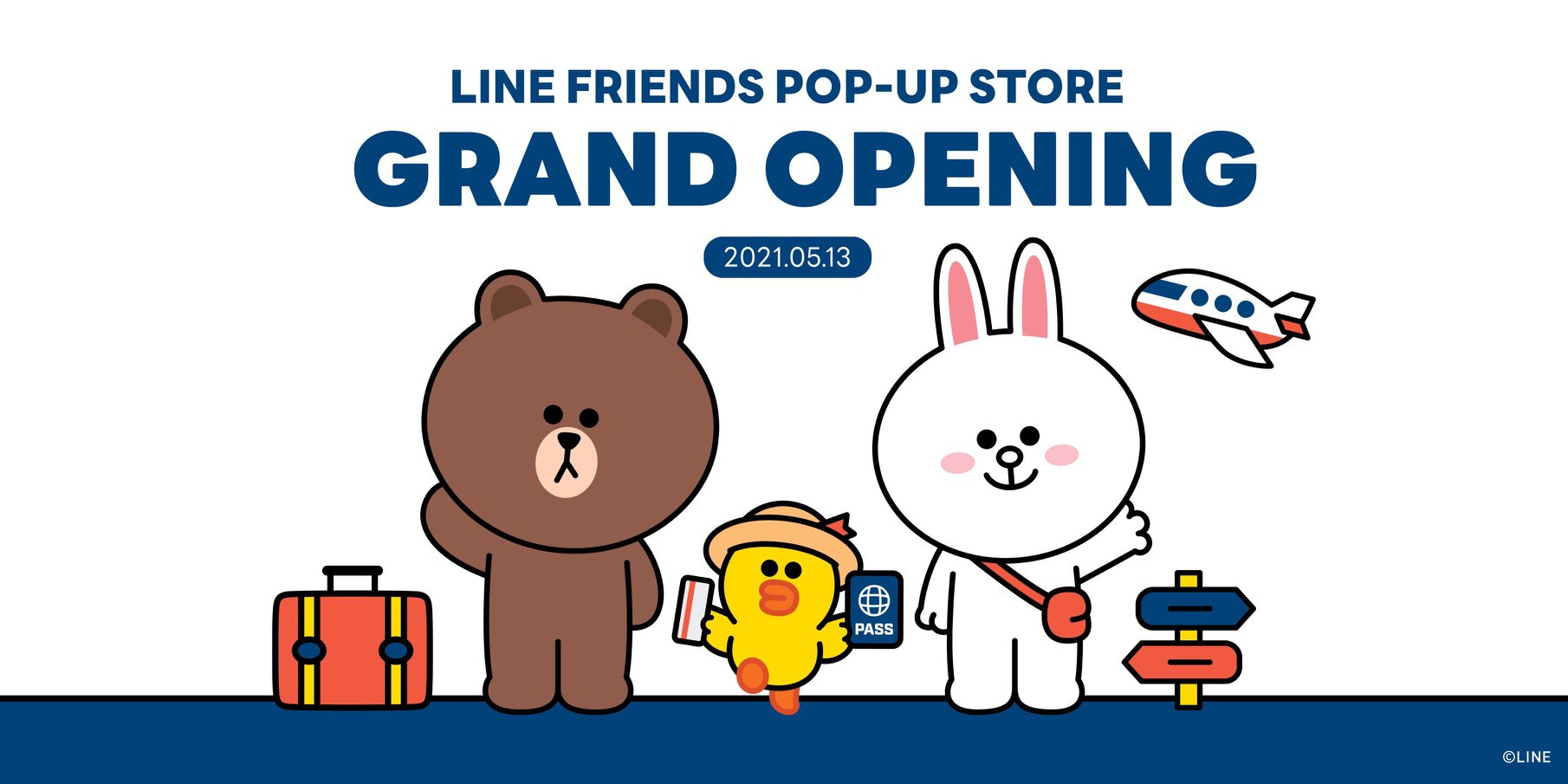 HAVE A NICE TRIP LINE FRIENDS POP UP STORE