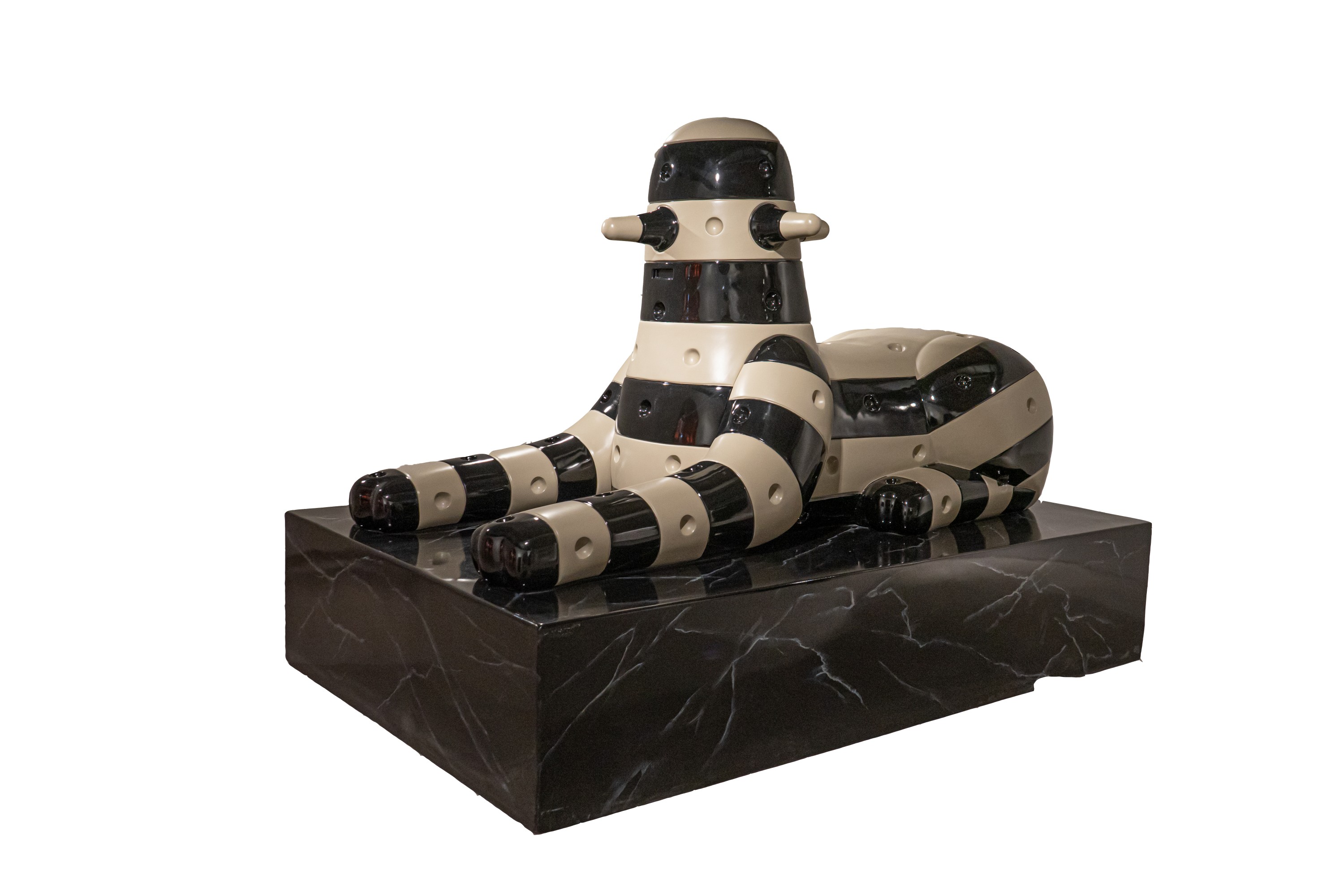 Prodip Leung, Sphinx on the Mars, 2021, Metal and reinforced fiberglass, 134 x 244 x 105cm