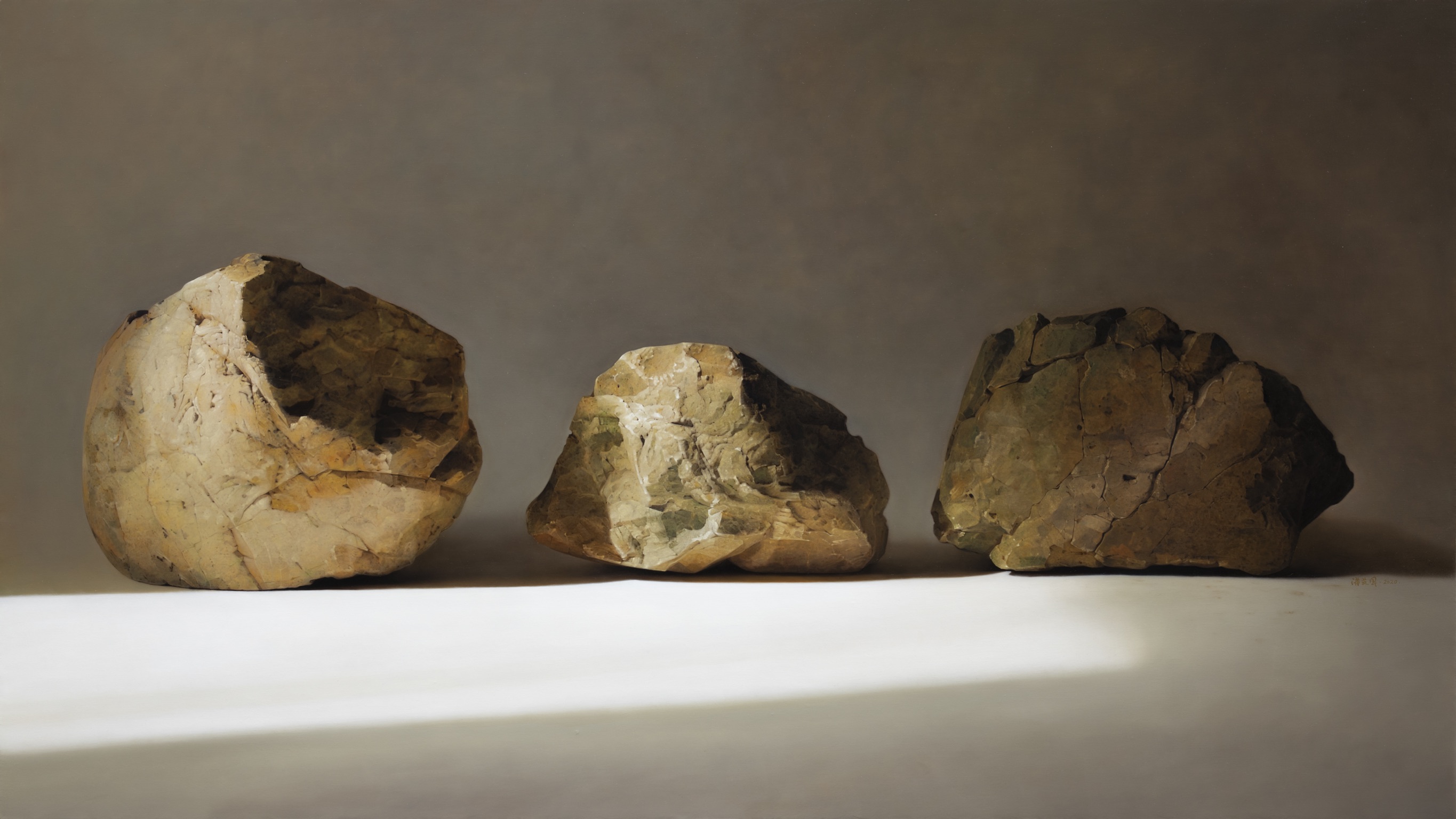 Pan Yingguo,3 Stones1,2020,90x160