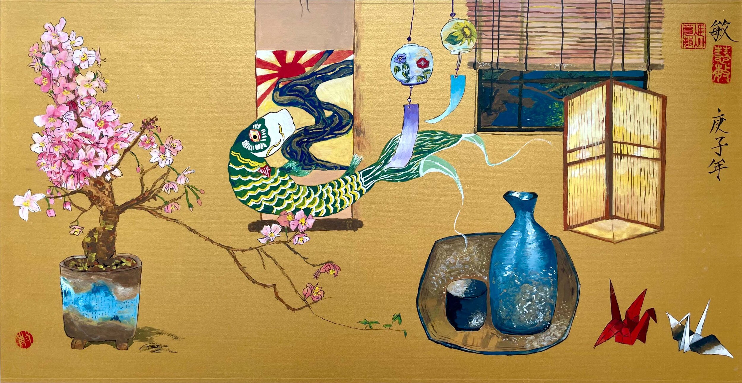 KFUNG-KT01-GOLnPIN-30x58_2020_A+Night+in+Kyoto_HKD16,000_without+white+border