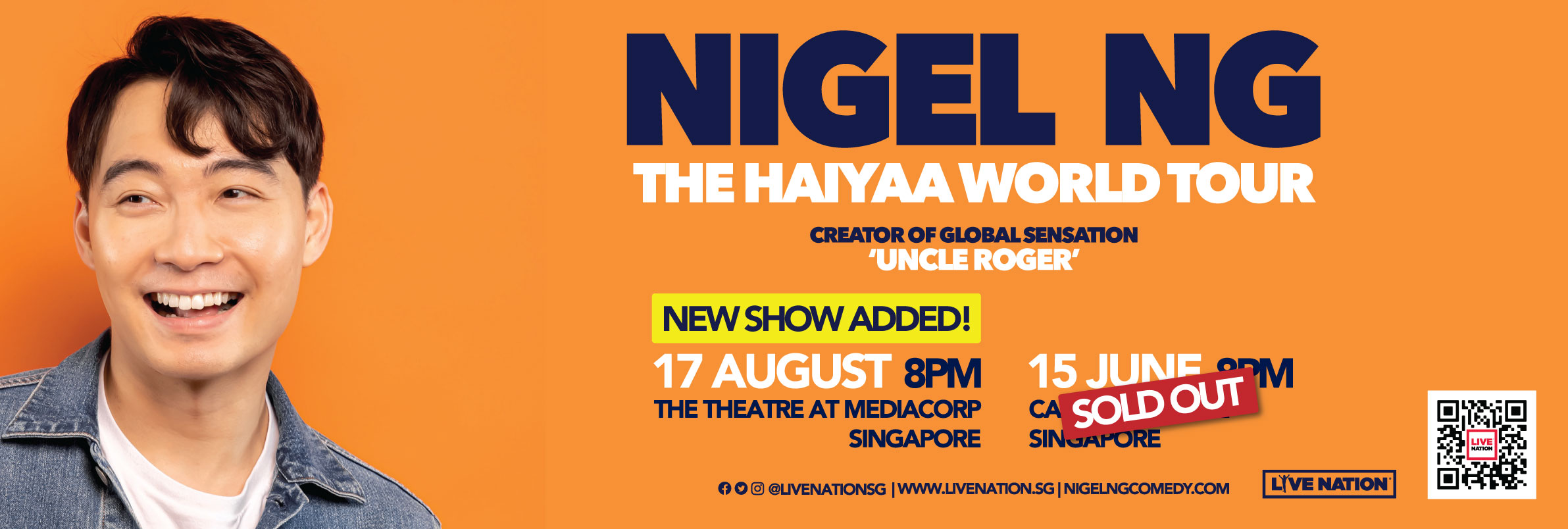 Nigel Ng The HAIYAA World Tour | Singapore