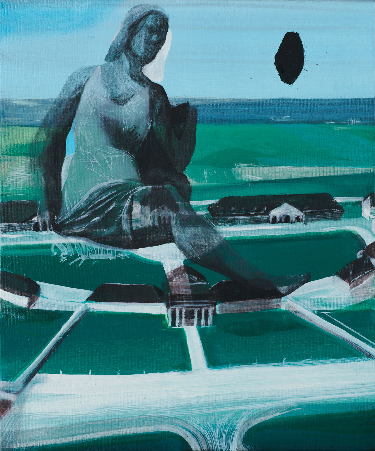 Marc Desgrandchamps_Untitled(WV Nr.2124)_Oil on canvas_55 x 46 cm_ 2019