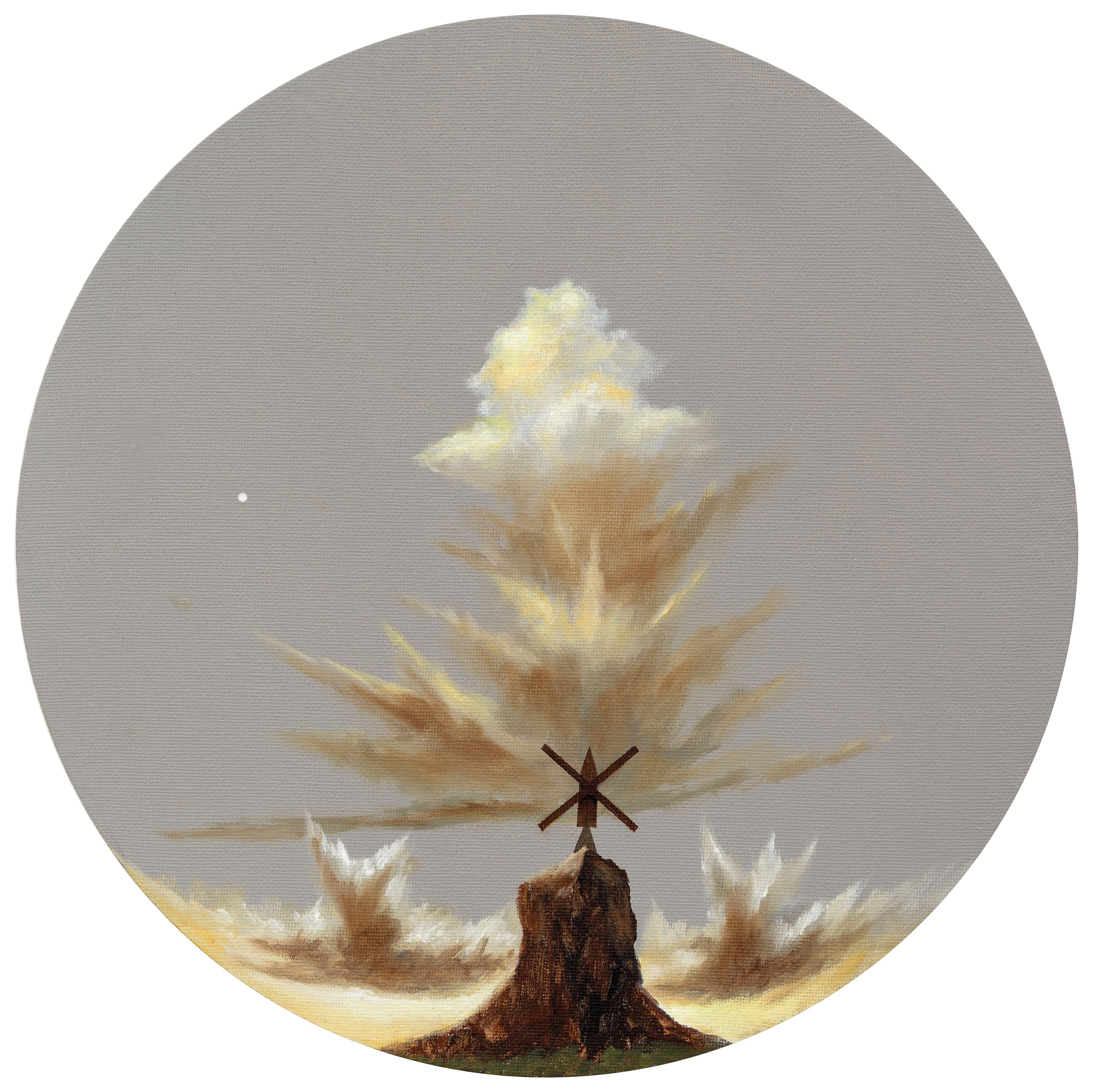 Titus Schade_Felsenmühle Im Spätherbst_Oil and Acrylic on Canvas_30x30 cm_2021