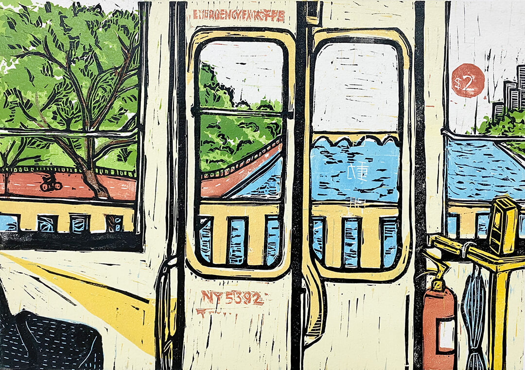 gaai1-hau2-jau5-lok6_June-Ho_linocut_20-x-30cm_2-editions_2022_karinwebergallery_web (1)