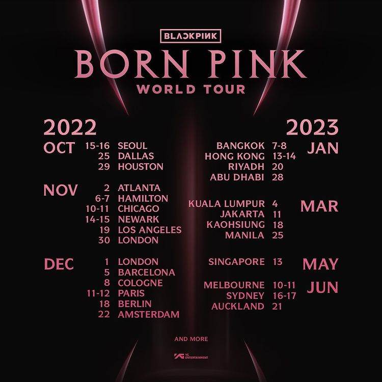 BLACKPINK Concert 2023 [BORN PINK] WORLD TOUR