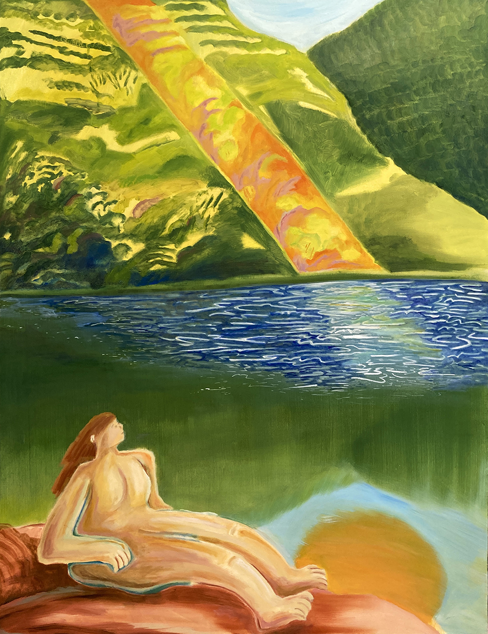 ART PROJECTS GALLERY_Glary Wu Hoi Yan_Guide The Light To Me_Oil on Canvas_110 x 85cm_2022