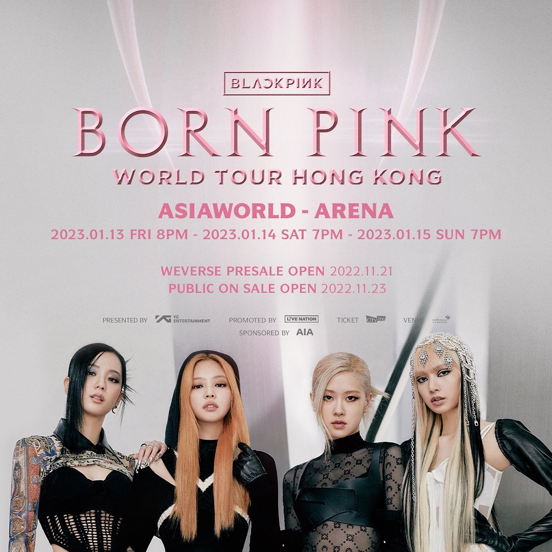 BLACKPINK演唱會香港站2023｜[BORN PINK] WORLD TOUR｜亞洲國際博覽館（加推門票）