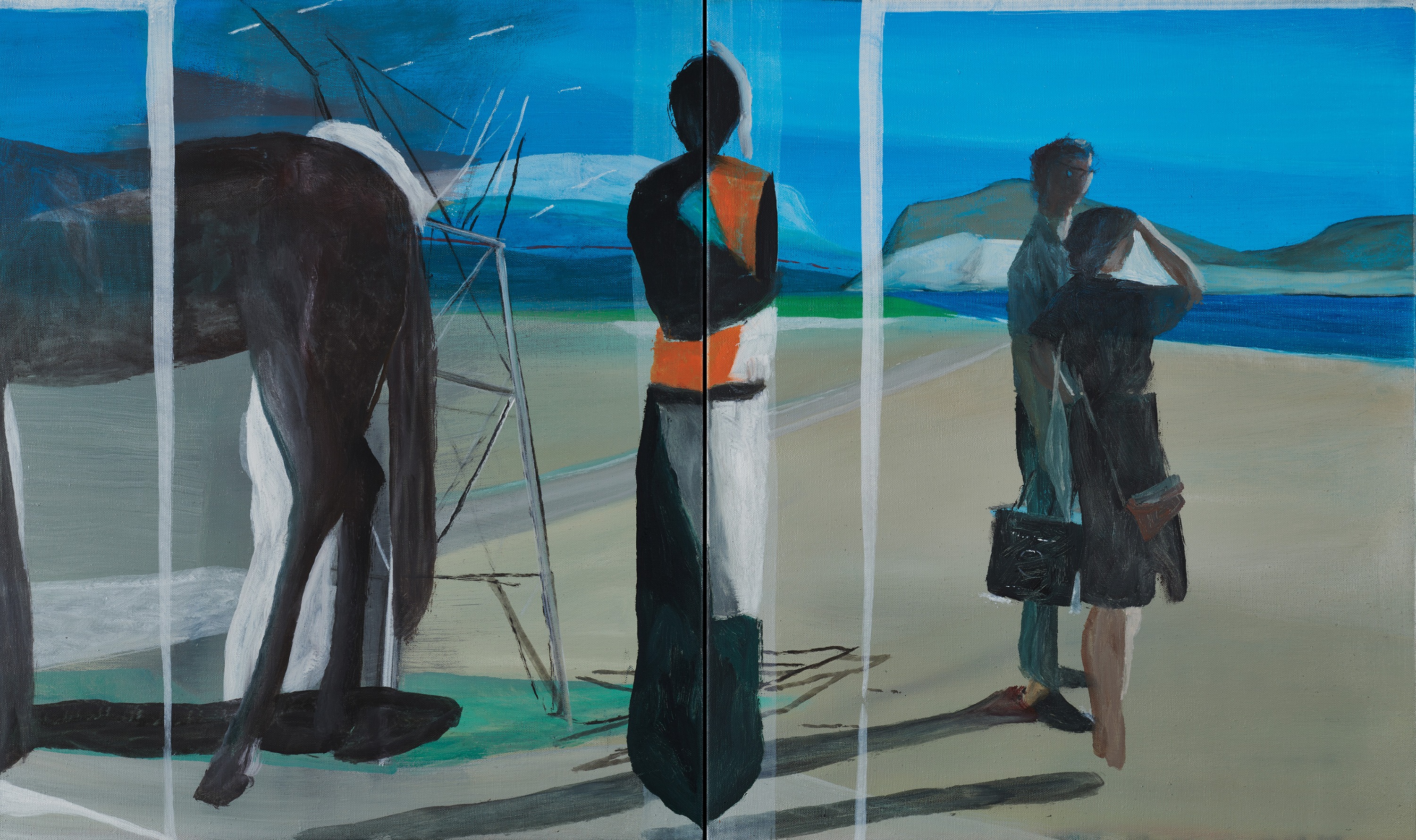 Marc Desgrandchamps_Les Rivages_Oil on canvas_55 x 46 cm_2022_courtesy Galerie EIGEN + ART LeipzigBerlin_Photo Studio Julien Bouvier